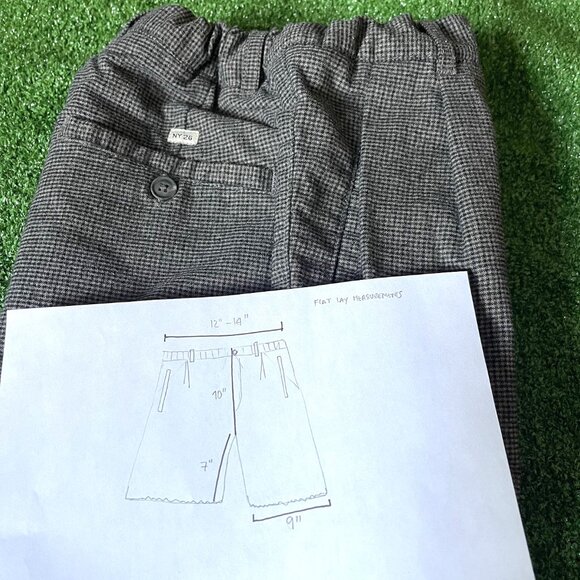Zara Kids Adjustable Waist Pockets Brown Pleated Chino Cutoffs Shorts Size 10 - Picture 14 of 14